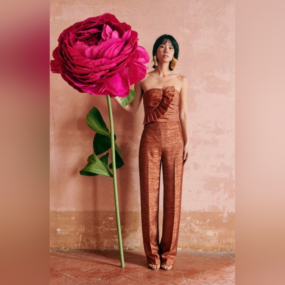 Sezane Catherine Trousers Bronze